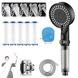 Photo Gallery hydroboost - soffione doccia ad alta pressione con 5 modalità di filtraggio, soffione doccia hydroboost con filtri per acqua dura, flusso potente e risparmio idrico per uso domestico in palestra Photo Gallery hydroboost - soffione doccia ad alta pressione con 5 modalità di filtraggio, soffione doccia hydroboost con filtri per acqua dura, flusso potente e risparmio idrico per uso domestico in palestra