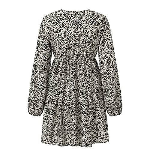Women's Floral V-Neck Shirt Dress