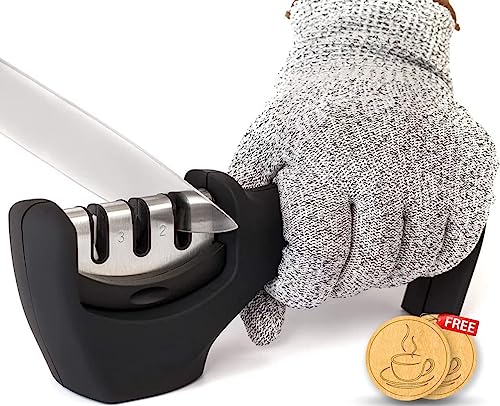 Image of KNIFEPLANET Advanced Knife Sharpener Tool for Kitchen - Sharpening Rod for Steel Knives