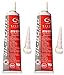 Silco Incorporated RTV 6500 Sil-Bond 2.8 fl.oz High Temperature Silicone Adhesive, Red (2)