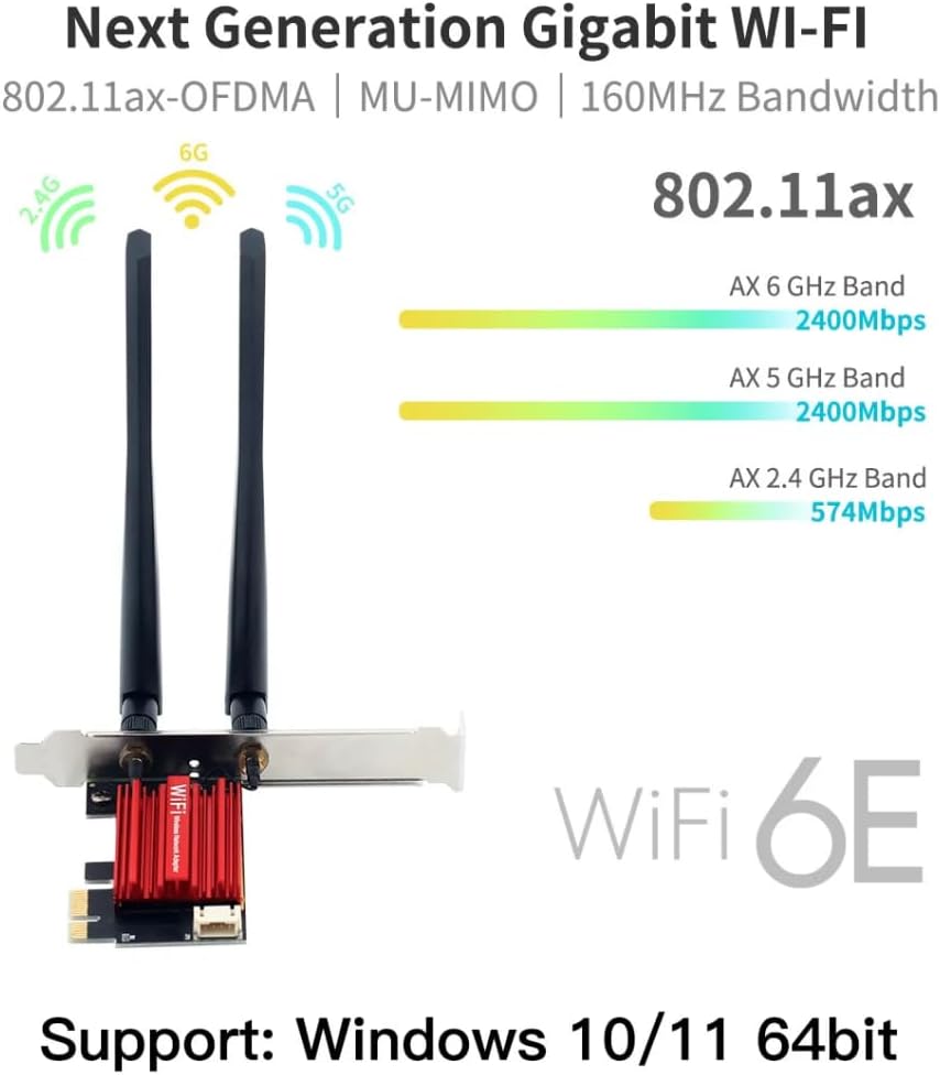 Review da Placa de Rede PCIe WiFi 6E Intel AX210 Testado por 7 dias