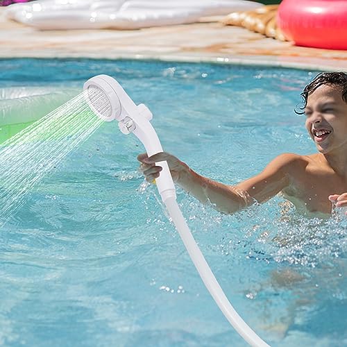 GXFCHYL Portable Camping Shower, Portable Shower with Intelligent Digital Display for Camping, and Portable Water Pump for Your Next Adventure (Blue)