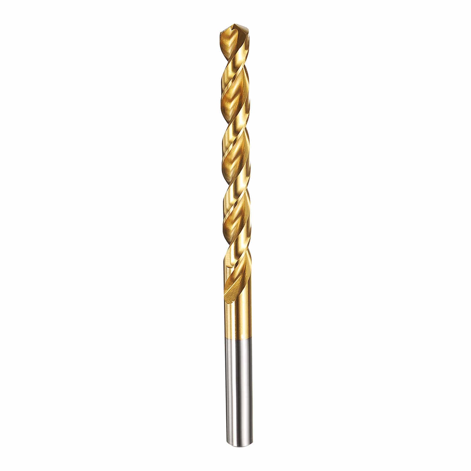 Kozelo 1pcs Drill Bit - [7.5mm Diameter] M42 8% Cobalt HSS Cutting Tool for Machining Hard Metal Stainless Steel Woodworking Handicraft Use, 135° Cutting Angle TiN