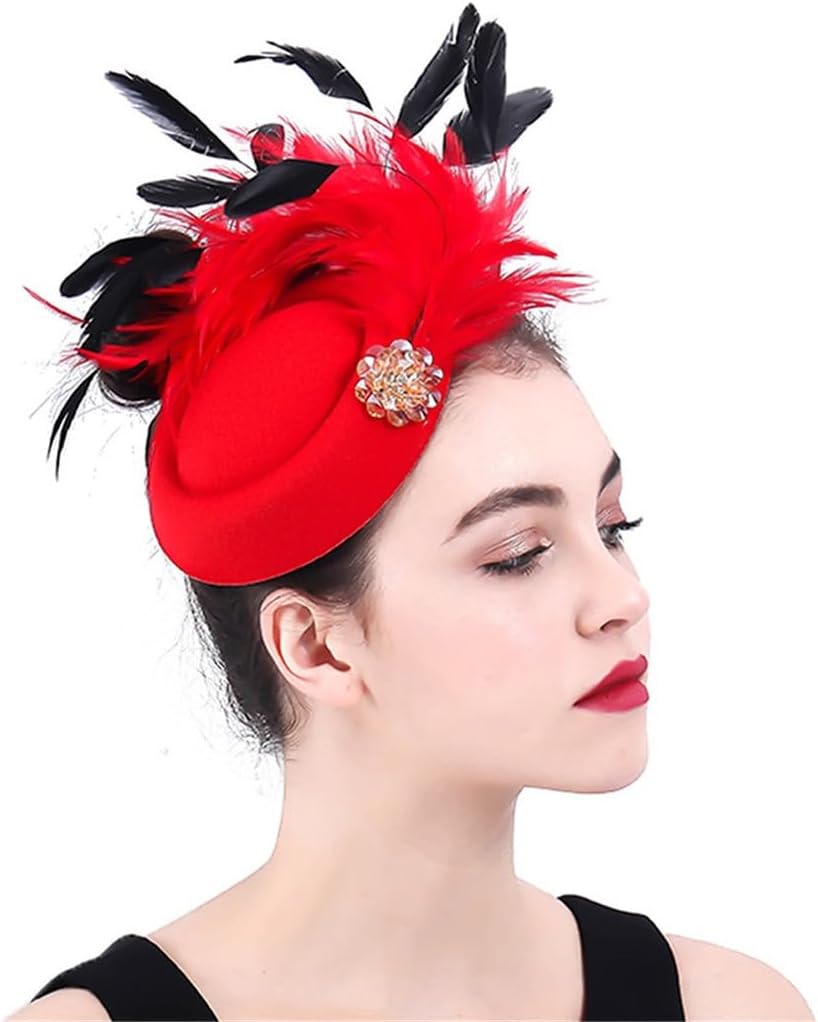 Horse Racing Festival British Top Hats for Children Elegant Cap Fascinators Cocktail Party Headwear