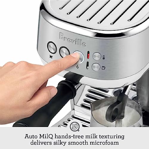 Breville the Bambino Plus Espresso Machine with Auto Milk Frother, Espresso Maker with Seconds Heat Up, Cappuccino & Latte Machine for Home, BES500BTR, Black Truffle by Breville - Image 5