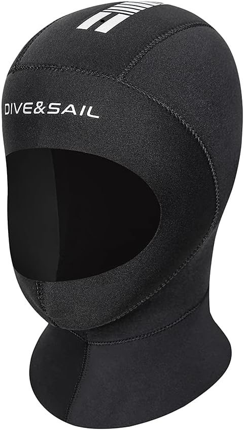 Wetsuit Hood Neoprene Scuba Head Cover Surf Dive Hood Cap 3MM 5MM for Men Women, Thermal Bib Diving Hoods Stretchable Flexible for Swimming Snorkeling Surfing Kayaking Water Sports : Sports & Outdoors