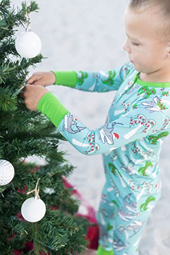 Jawlly Two Piece Christmas Pajama Set for Toddlers, made with Viscose from Bamboo and Spandex2