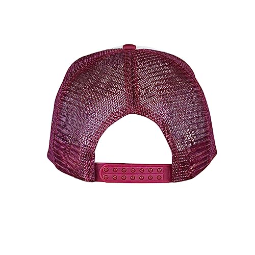 Image of NYFASHION101 Plain Mesh Trucker Hat - Breathable 6-Panel Daily Snapback Cap, Customizable Ideal for DIY Embroidery & Patches