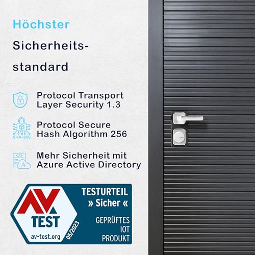 tedee Lock GO, smartes Türschloss, einfach nachrüstbar, ohne Zylindertausch, Steuerung via...