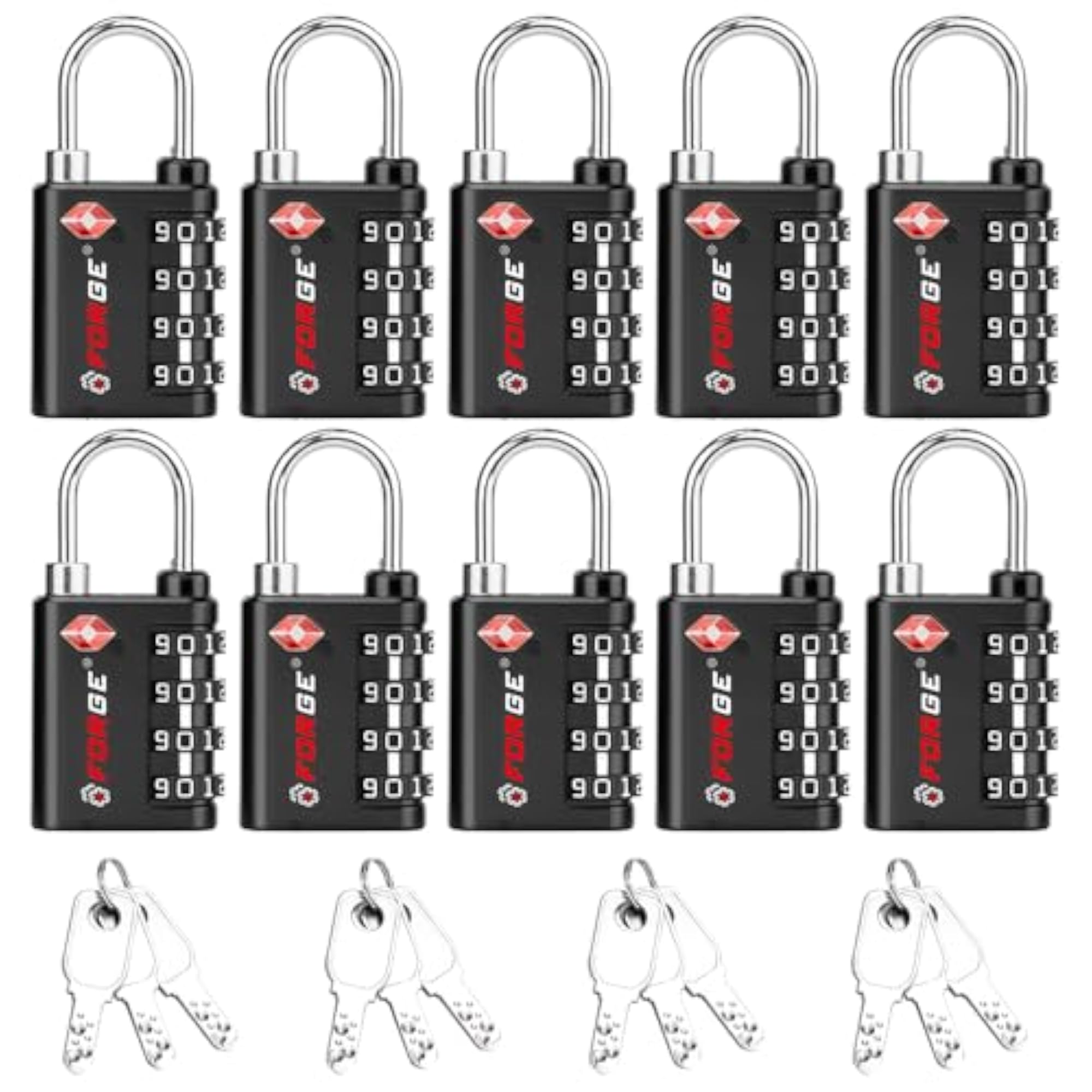 TSA Approved Key or Combination Lock for Travel