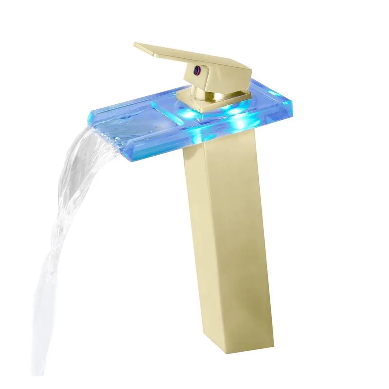 Robinet cascade pour grand lavabo carré afin de moderniser votre salle de bains