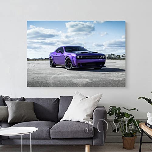 Amazon.co.jp: キャンバスポスターダッジチャレンジャーヘルキャット