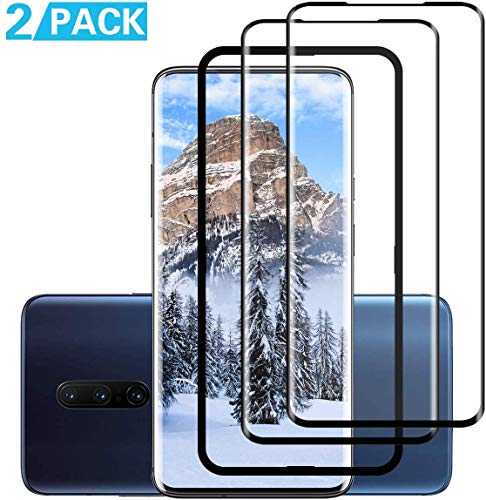 Moglor Protector de Pantalla para OnePlus Cristal Vidrio Templado, 3D Cobertura Completa, Resistente a Arañazos, Alta Definicion, 2-Pack (OnePlus 8)