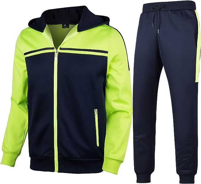 SWISSWELL Men's 2 Piece Tracksuit Athletic Hoodie & Sweatpants Sweatsuit - image 1