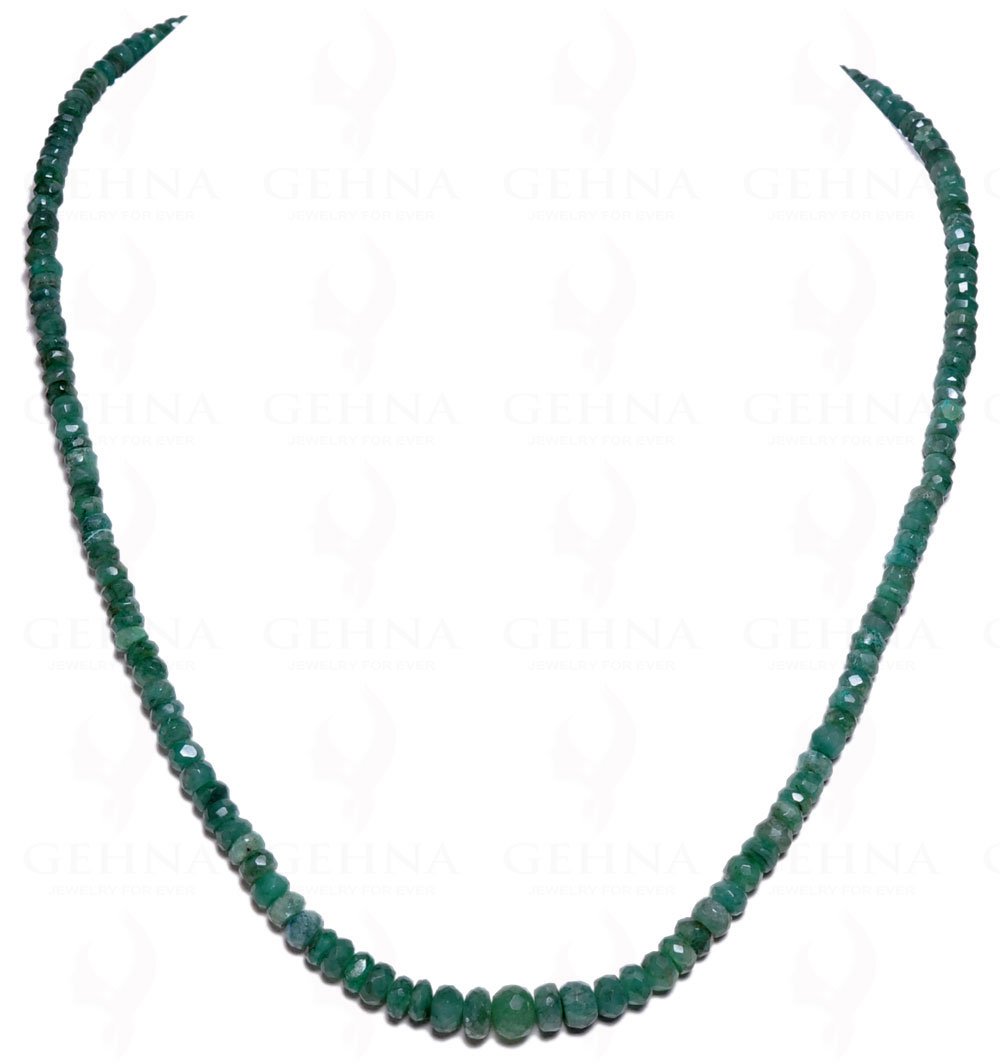 gehna Emerald Gemstone Round Faceted Bead Strand-picture-50