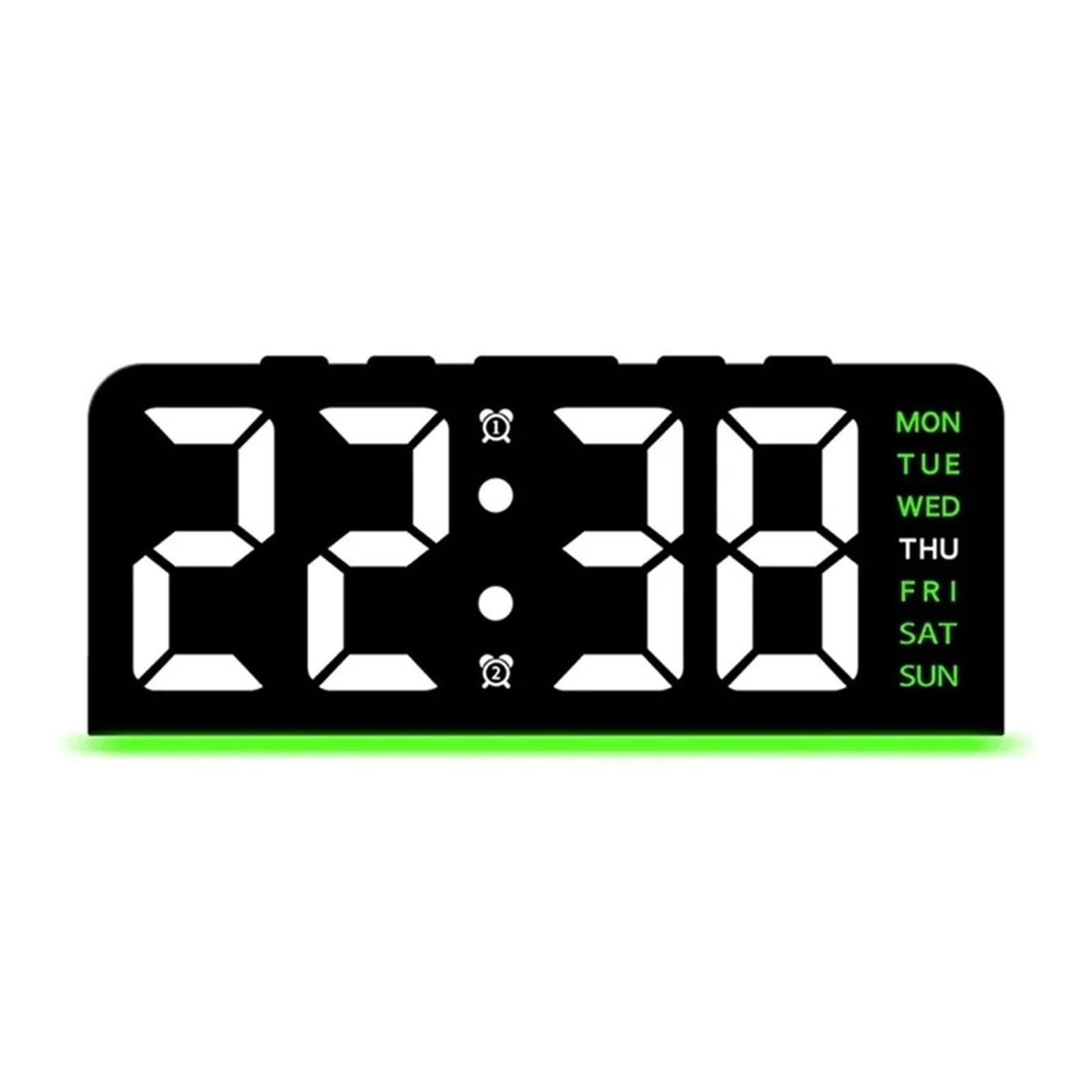 POAHNCU Alarm Clock, Digital Alarm Clock Wall-Mounted And Desk,for Heavy Sleeper