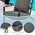 AECOJOY Aluminum Patio Furniture Set Metal Outdoor Furniture Aluminum Patio Set, Modern Patio Furniture Conversation Set Clearance High Back in Dark Grey for Lawn, Backyard