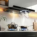 MOMOKOVA Range Hood 30 Inch Under Cabinet, Kitchen Hood with 750 CFM, 3-Speed Gesture Sensing & Touch Control, Stainless Steel Vent Hood with Pull-out Panel, LED Lights, 2 Pcs Aluminum Filters