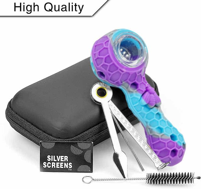 Portable Tobacco Pipe Set for Travelers - Premium Pipe Gift Set (Blue & Purple)
| Traveler's Portable Pipe Set - Comple 