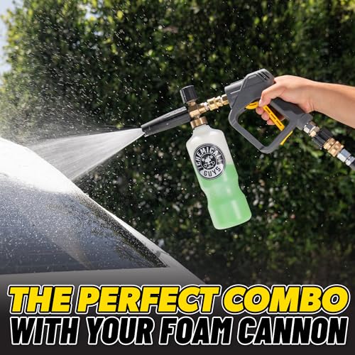 Image of Chemical Guys Snubby Pressure Washer Gun with Foam Cannon Attachment - Short Handle for Gas and Electric Pressure Washers, Foam Sprayer Ideal for Car Washing, Detailing, and Home Cleaning Projects