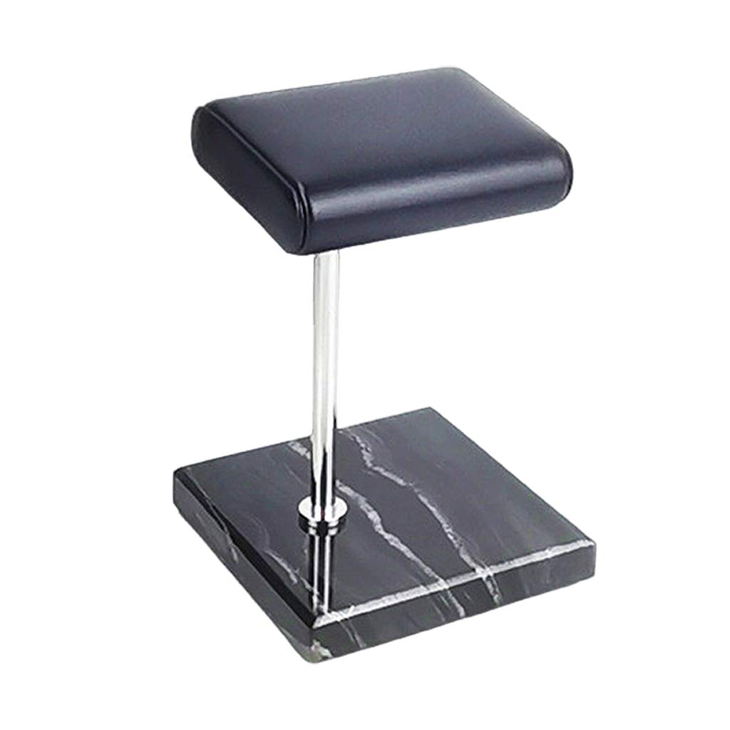 Pu Leather Marble Base Watch Display Stand Bracelets Holder