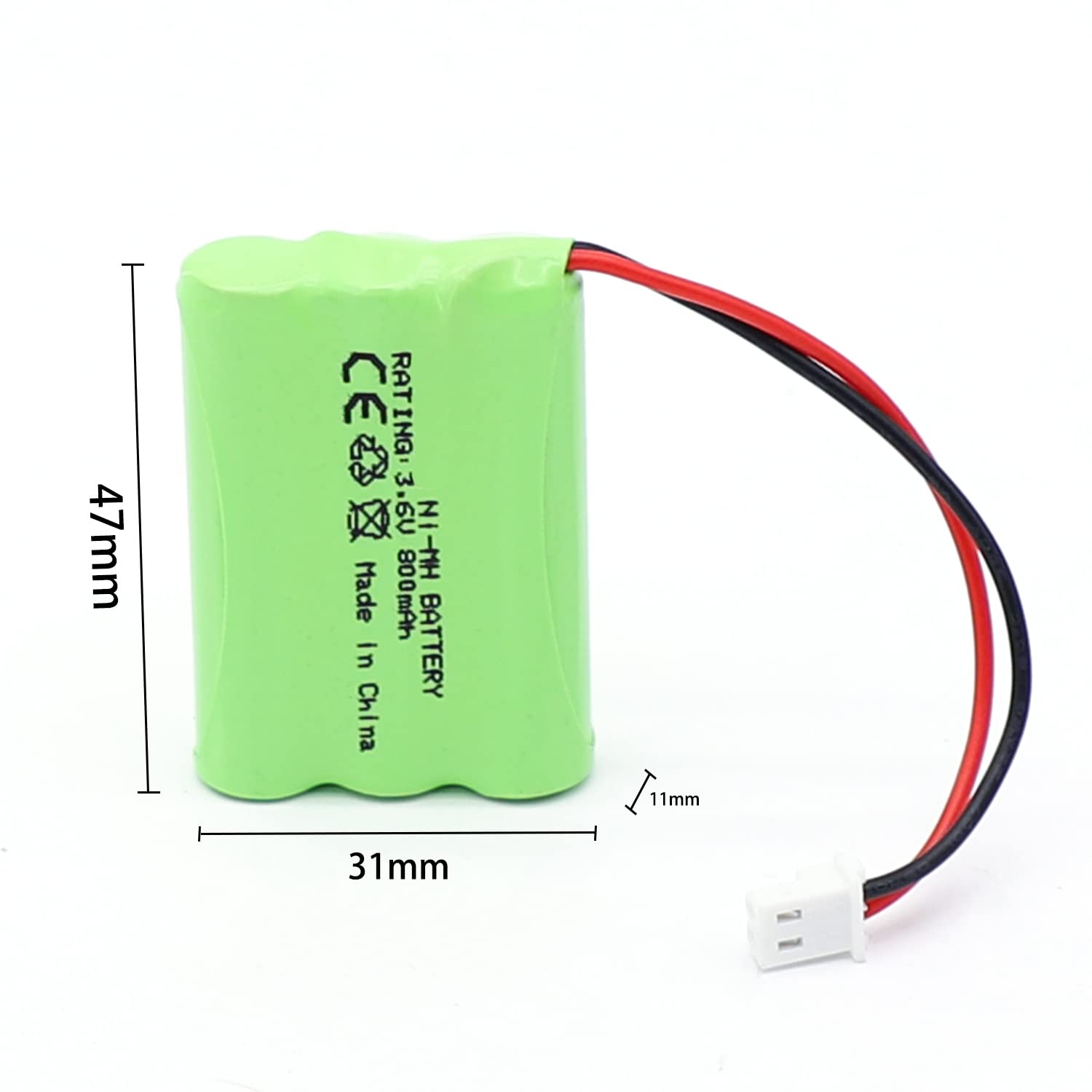 Batterie pour babyphone compatible avec Motorola MBP33S MBP36 MBP36S MBP481 MBP482 MBP483 Vtech BM5463 Surveillance bébé 800 mAh 3,6 V GP80AAAhC3BMX HRMR03 Rechargeable NI-MH AAA