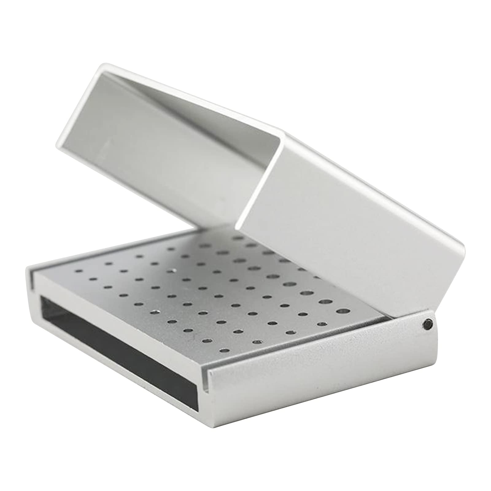 Porte-Fraise Dentaire à 58 Trous, boîte de désinfection à Autoclave, Brosse de Polissage Portable, Bloc de Tasse, Bloc de Fraise Dentaire pour Fraise à Aiguille