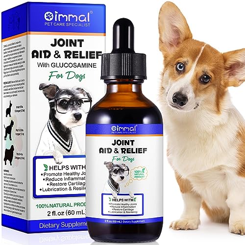 MXCZBSM Advanced Dog Joint Pain Relief Liquid - Fast-Acting Hip & Joint Care with Anti-Inflammatory Properties Made from Organic Ingredients for All Breeds (60ml)