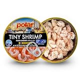 MW Polar Tiny Shrimp - Wild-Caught Canned Shrimp, Deveined - Ready-To-Eat Seafood - Sustainable, Cold Water Pandalus Borealis - 20g Lean Protein, Never Frozen Import from Denmark - 6.35oz (Pack of 1)