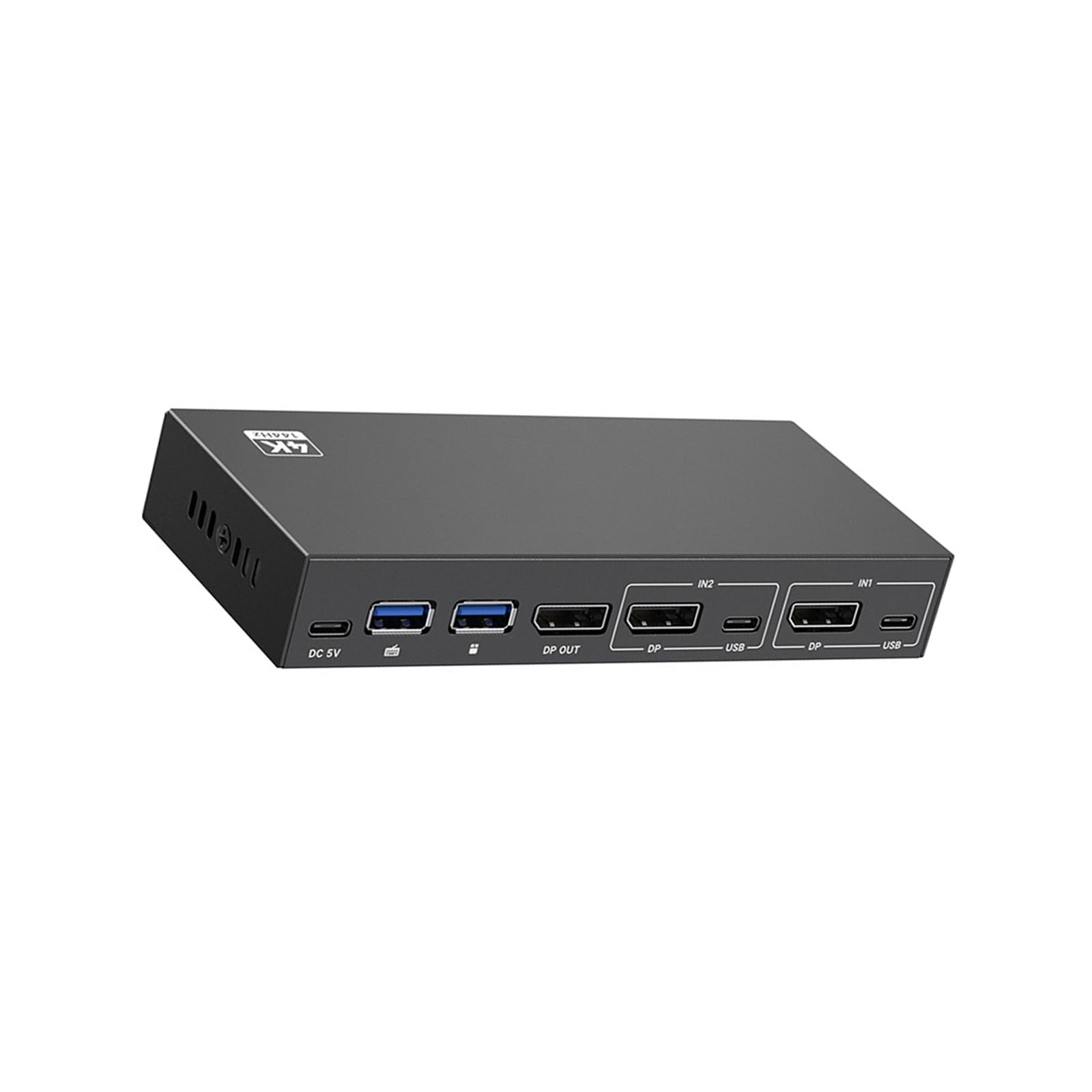 Switch KVM USB DisplayPort 2 in 1 Out Ingressi misti 2 porte 4K@144Hz KVM Share 1 Monitor per PC Laptop Tastiera Tastiera Tastiera Switch Portatile USB C