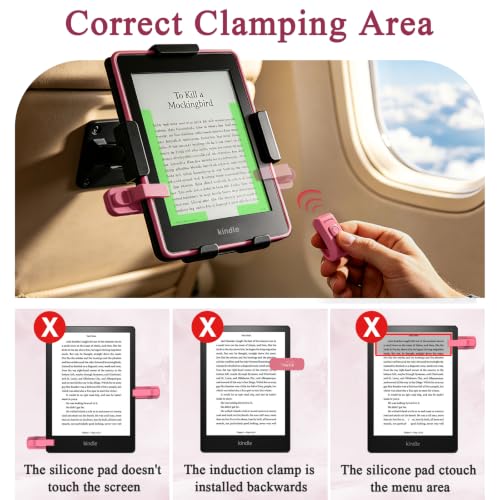 Image of Page Turner Ring for Kindle Paperwhite Oasis Scribe Kobo eReaders, Remote Control Page Turner for iPad iPhone Android Tablets E-Readers, Kindle Accessories for Thick Cases (Raspberry)
