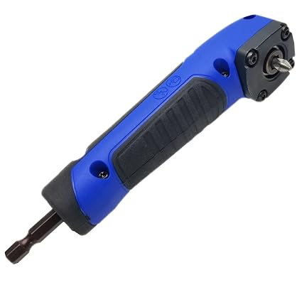 Qjin Right Angle Drill Adapter 1/4 Inch 90 Degree Angle Drill Attachment