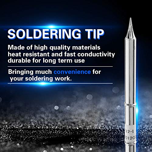 Image of T12 Series Soldering Iron Tips Oxygen-Copper Solder Tips Welding Tool Replacement for FX-951 Rework Station(T12-I)