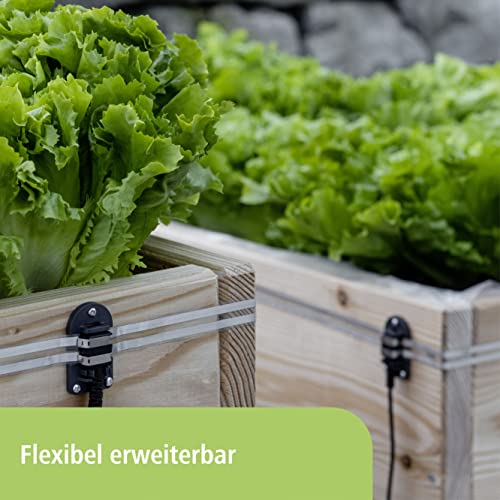 Kerbl SnailStop Elektrischer Schneckenzaun Starter-Set, Schutz vor Schnecken für Gärten | Gemüsebeet | Hochbeet | Pflanzen, Schneckenabwehr ohne Gift, Unbedenklich für Mensch und Tier