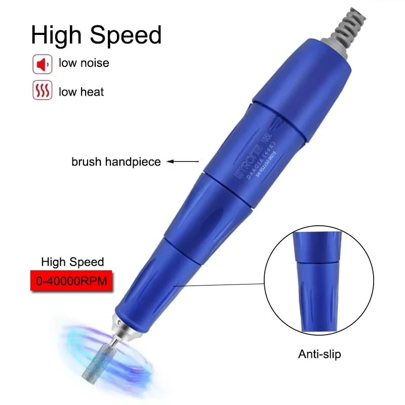 Electric Manicure Drill Pen Handle 40000RPM Strong 105L Micro Motor Handpiece for Strong 210 90 204 207 Marathon Control Box