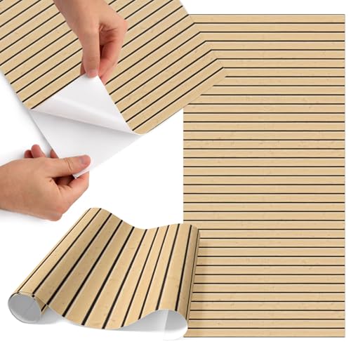 Vinilo para muebles de listones de madera de 75x150 cm autoadhesivo acabado mate 2