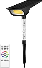 intelamp spot solaire extérieur, lot de 2 lampe solaire extérieur avec télécommande, lumiere solaire 3 modes IP65 étanches, adaptées aux jardins, chemins, cours, patios (2)