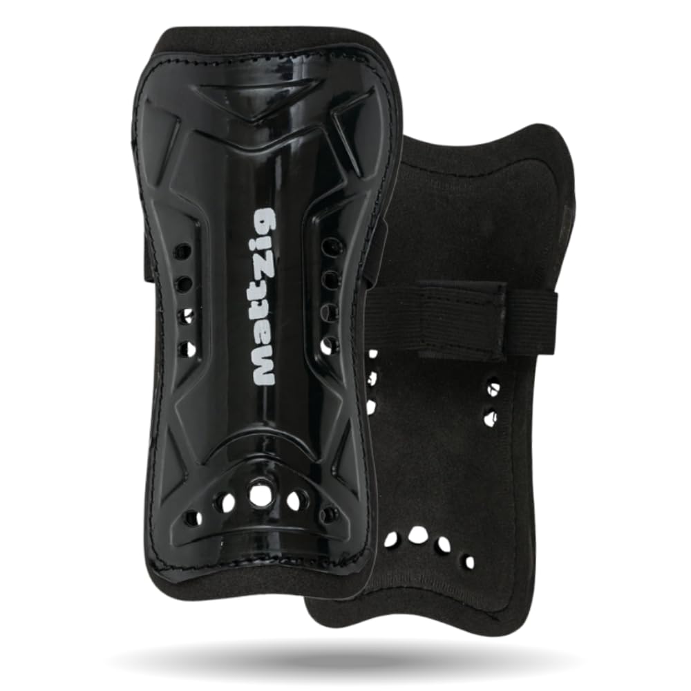 MattZig® Elite Football Shin Guard - 1 Pair (Blaze Black)-image-46