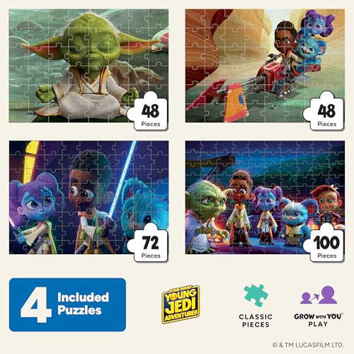 Buffalo Games - Star WarsTM - 4 Pack Multi-Piece Puzzles para Niños de 3 a 6 años o más | Incluye Póster, Tablero Reciclado, Apto para Regalo, Arte para Enmarcar miniatura 2
