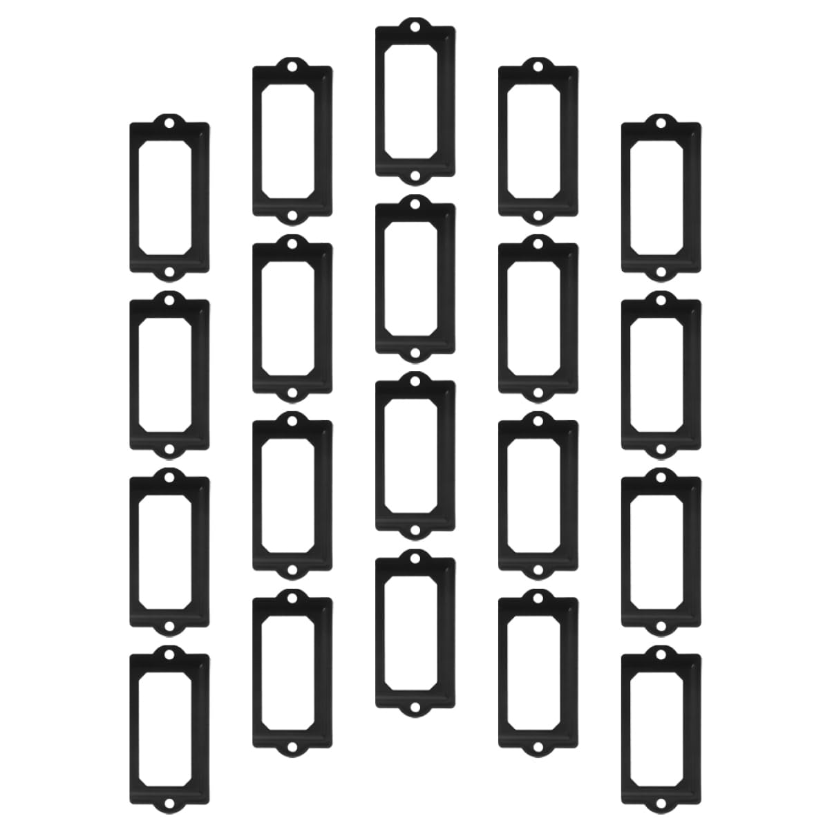 VILLCASE 20pcs Decorative Name Card Holders for Office Furniture Drawers File Cabinets Shelves Enhancing Desk Organization and Aesthetic Appeal