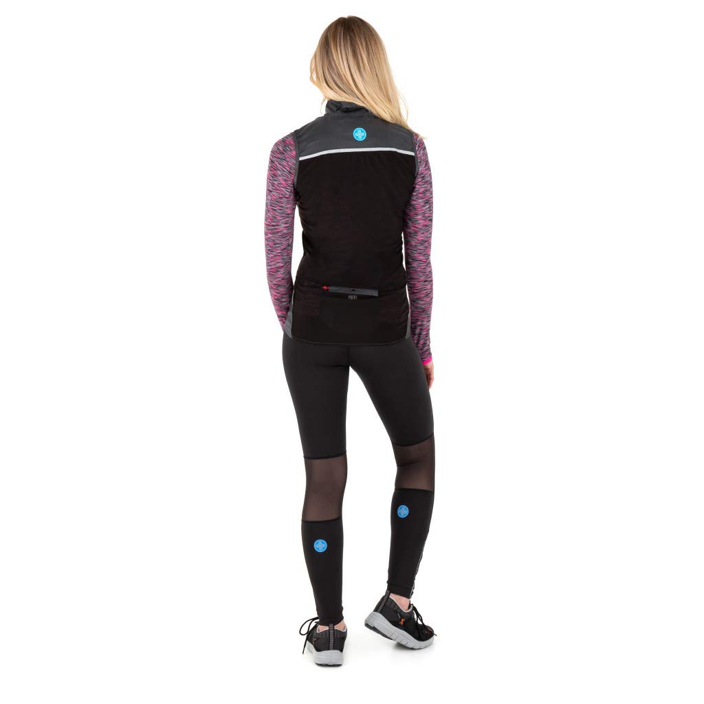 Women's Flow Running Vest Dark Grey Size UK 14, 42 - Image 2