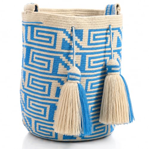 Image of WYOU Designer Collection Wayuu Hand-Crochet Hippie Purse, Summer Crossbody Boho Bags for Women, Classy Crochet Beach bag