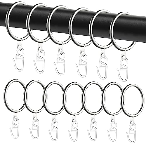 Anelli Per Tende In Metallo Con Clip - 40 Pezzi Argento Per Tende Da Doccia E Finestre - Foto 10