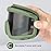 xaegistac Airsoft Goggles, Tactical Safety Goggles Anti Fog Military Eyewear with 3 Interchangable Lens for Paintball Riding Shooting Hunting Cycling (ArmyGreen)