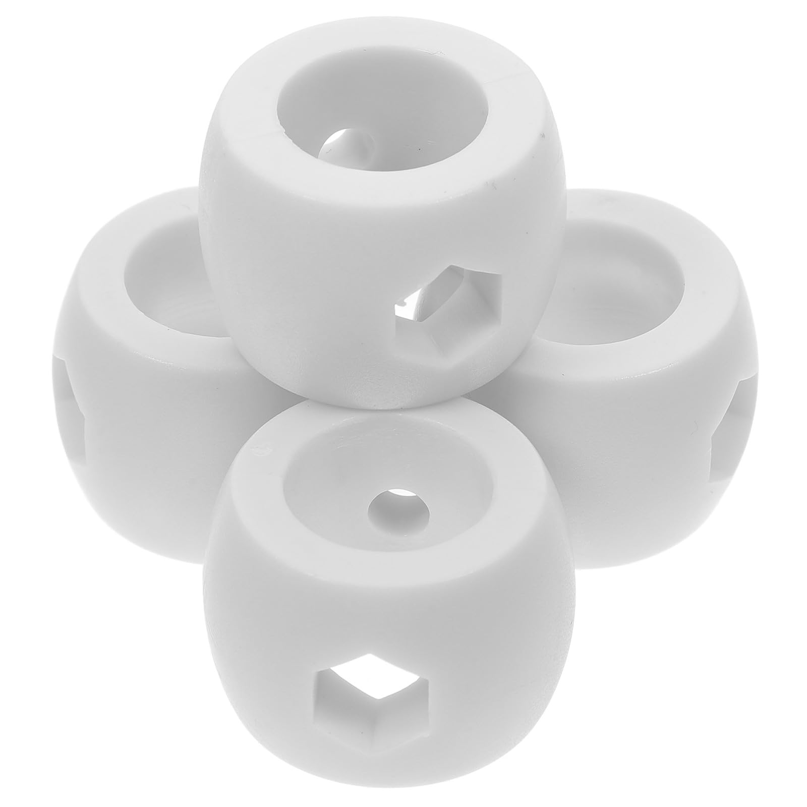 Anello di Arresto Bianco per Calcio Balilla da Tavolo in Abs, Set 4 Pezzi Facile da Installare, Ricambio per Macchine da Calcio Balilla Domestiche