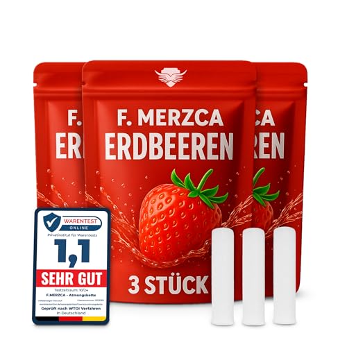 F.MERZCA® Filter mit Geschmack Erdbeere – 9x Filter mit aromatisiertem Erdbeere Geschmack passend für alle Modelle F.MERZCA – 900 Züge für Rauchentwöhnung mit Geschmack (Erdbeere) F.MERZCA® Filter mit Geschmack Erdbeere – 9x Filter mit aromatisiertem Erdbeere Geschmack passend für alle Modelle F.MERZCA – 900 Züge für Rauchentwöhnung mit Geschmack (Erdbeere)