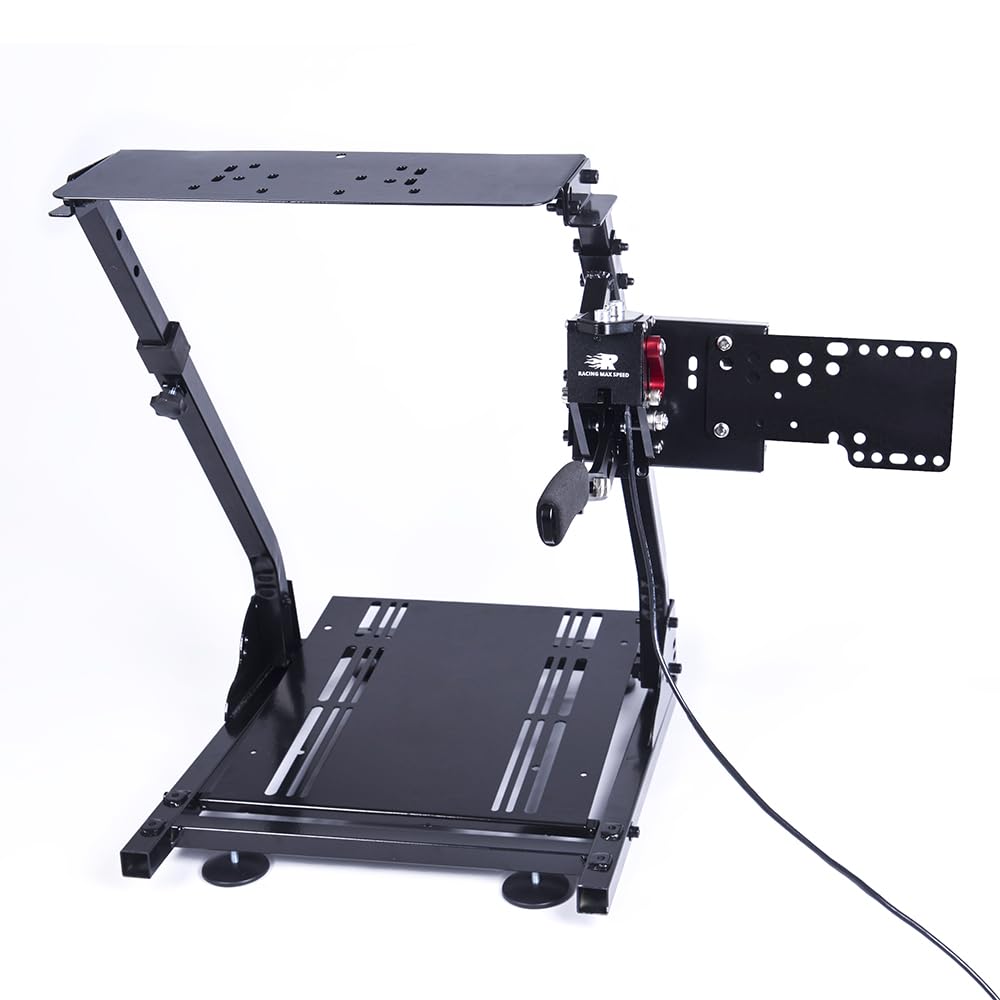 ZHSYMX Racing Wheel Stand Compatible with Logitech G920 G29 G27 G25 Gaming Cockpit Height Adjustable Foldable Gaming Racing Simulator