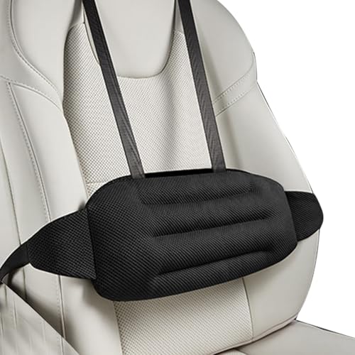 Bkljkf Soporte lumbar para coche, cojín para silla con soporte lumbar | Cojín lumbar ergonómico para viajes en casa con soporte de confort automotriz