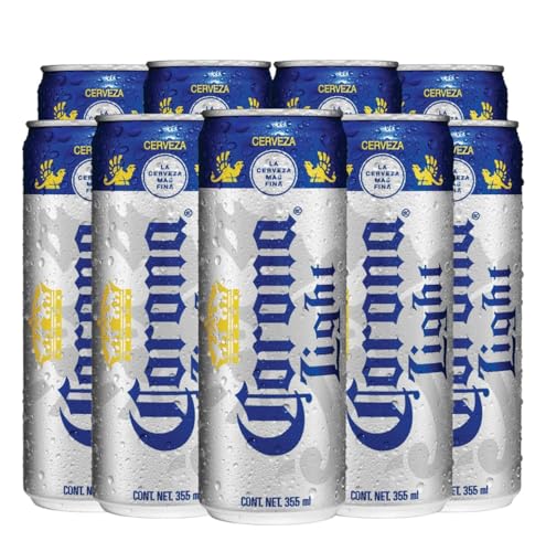 Cerveza Clara Corona Light tipo Pilsener, 24 latas de 355 ml, disfruta su...