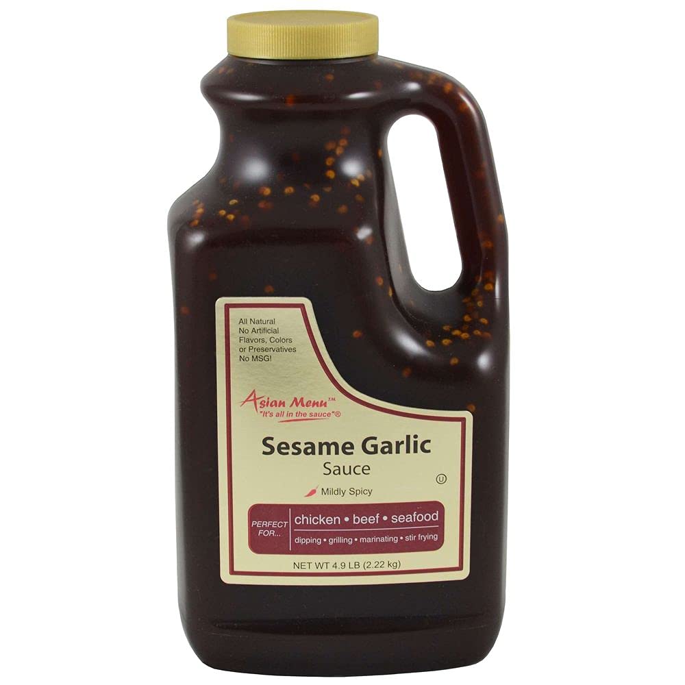 Asian Menu All Natural Sesame Garlic Sauce, 0.5 Gallon -- 4 per case.